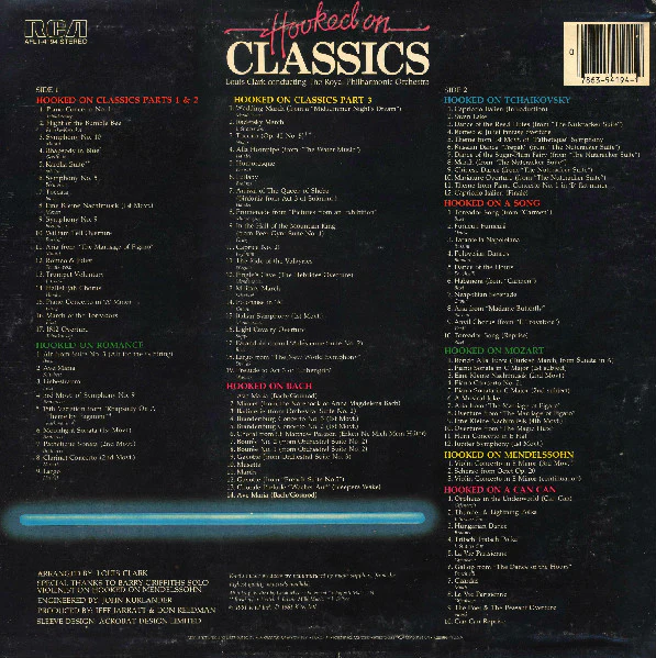 Louis Clark Conducting The Royal Philharmonic Orchestra - Hooked On Classics (LP, Album) (Very Good (VG)) - Image 2