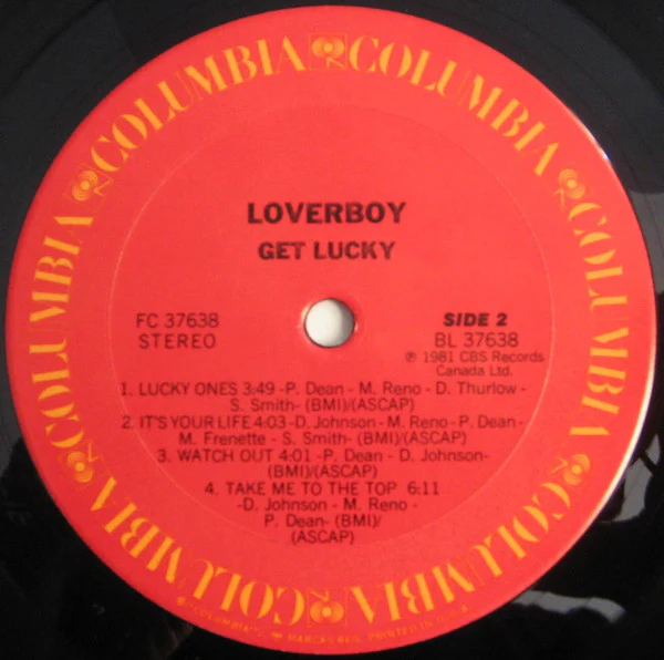 Loverboy - Get Lucky (LP, Album, Pit) (Very Good (VG)) - Image 4