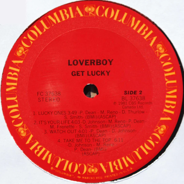 Loverboy - Get Lucky (LP, Album, Ter) (Near Mint (NM or M-)) - Image 4