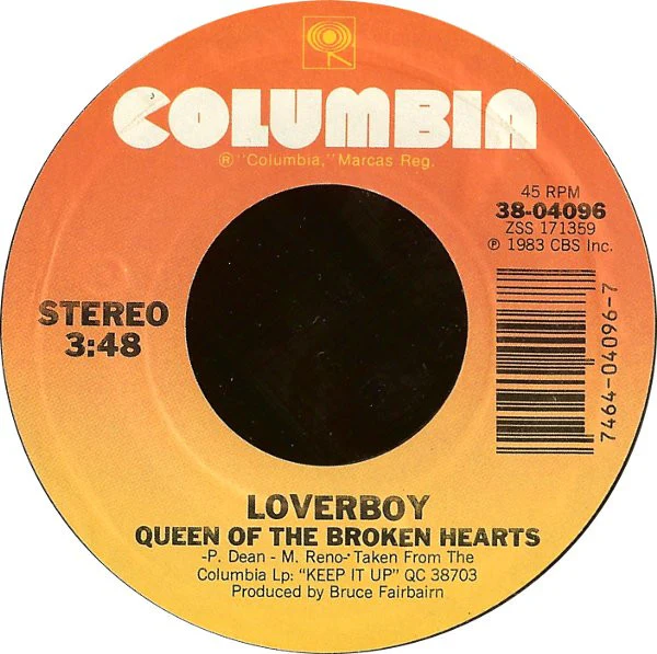 Loverboy - Queen Of The Broken Hearts (7", Single, Styrene, Pit) (Very Good Plus (VG+)) - Image 3