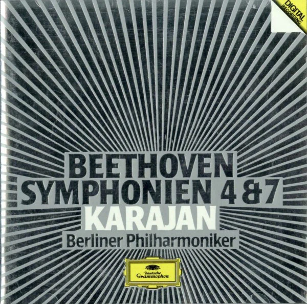 Ludwig Van Beethoven - Herbert Von Karajan, Berliner Philharmoniker - Symphonien 4 & 7 (CD, Album, RE) (Near Mint (NM or M-))