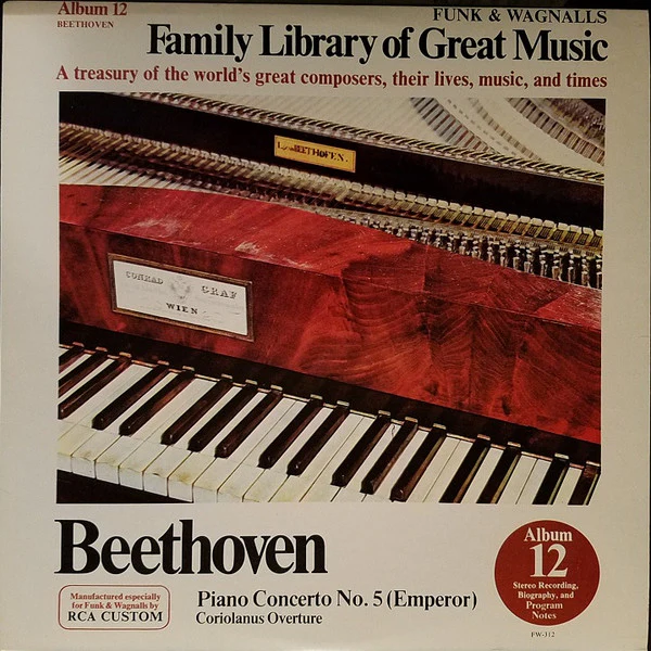 Ludwig Van Beethoven - Piano Concerto No. 5 (Emperor) / Coriolanus (LP, Album) (Very Good Plus (VG+))