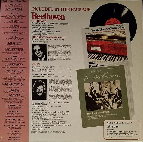 Ludwig Van Beethoven - Piano Concerto No. 5 (Emperor) / Coriolanus (LP, Album) (Very Good Plus (VG+)) - Image 2