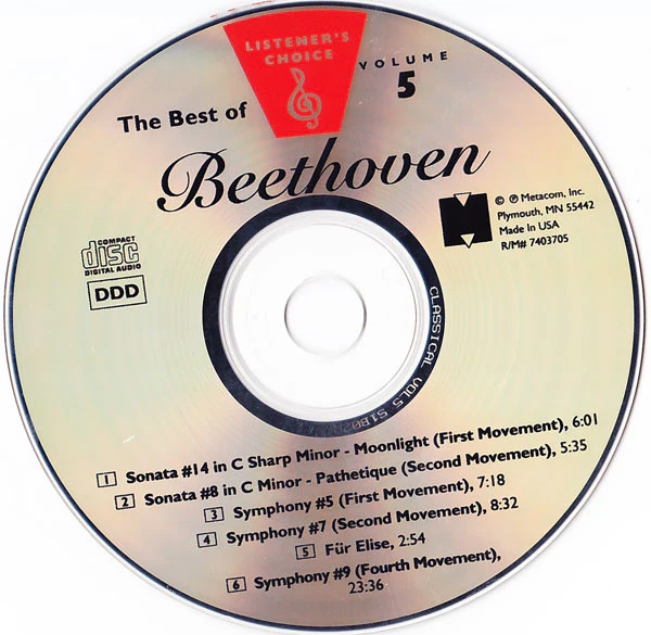 Ludwig van Beethoven - The Best Of Beethoven (CD, Comp) (Near Mint (NM or M-)) - Image 3