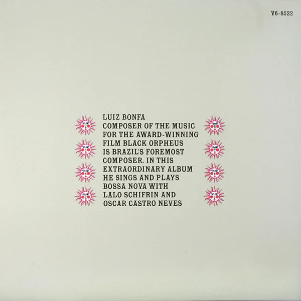 Luiz Bonfá - Plays And Sings Bossa Nova (LP, Album) (Very Good Plus (VG+)) - Image 2