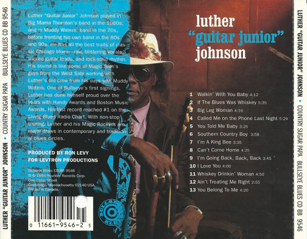 Luther "Guitar Junior" Johnson - Country Sugar Papa (CD, Album) (Near Mint (NM or M-)) - Image 2