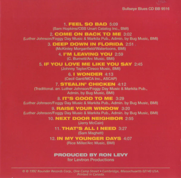 Luther "Guitar Junior" Johnson - It's Good To Me (CD, Album) (Near Mint (NM or M-)) - Image 5