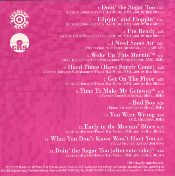 Luther Guitar Junior Johnson* & The Magic Rockers - Doin' The Sugar Too (CD, Album, RE) (Near Mint (NM or M-)) - Image 5