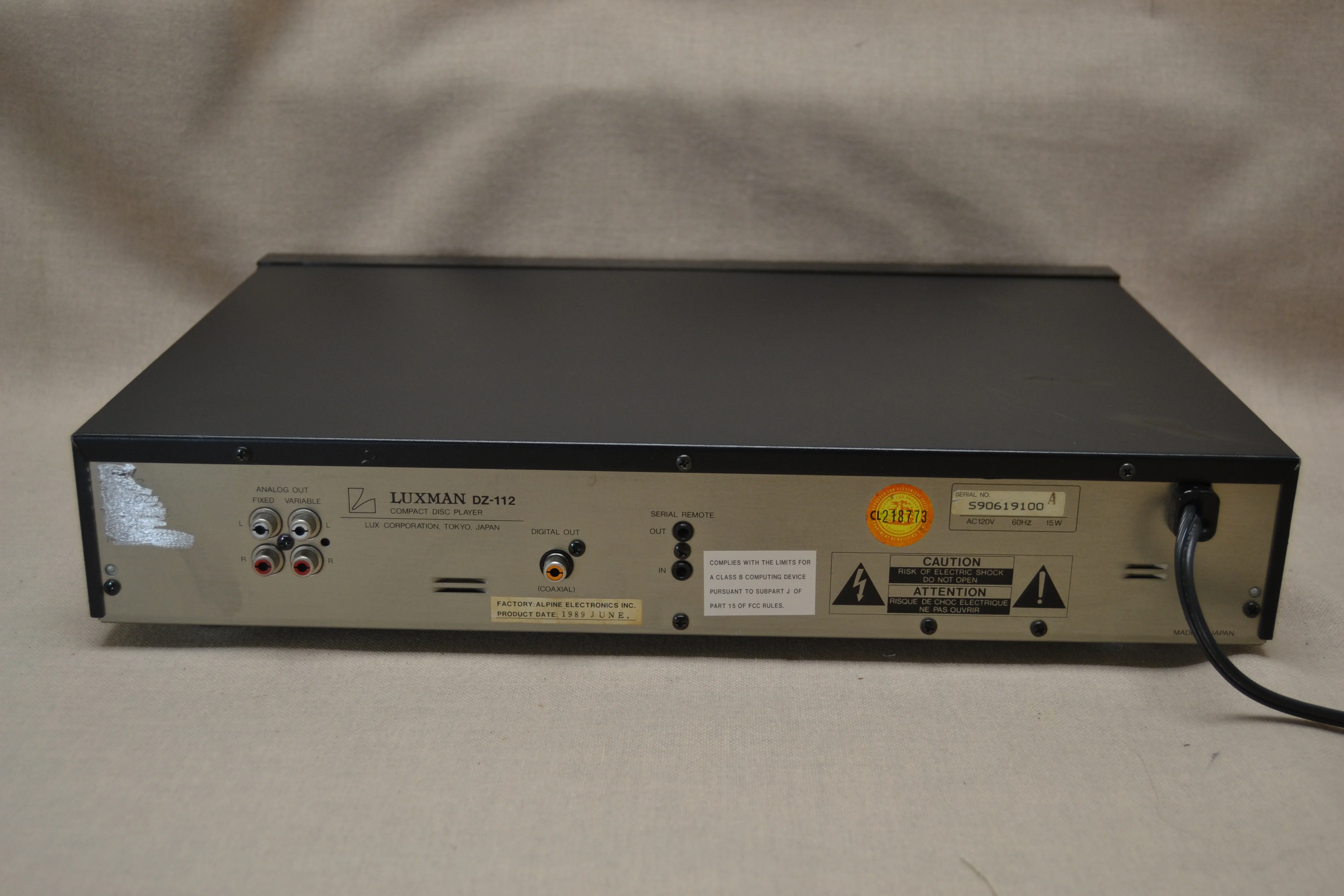 Luxman DZ-112 Single CD Player - Image 8