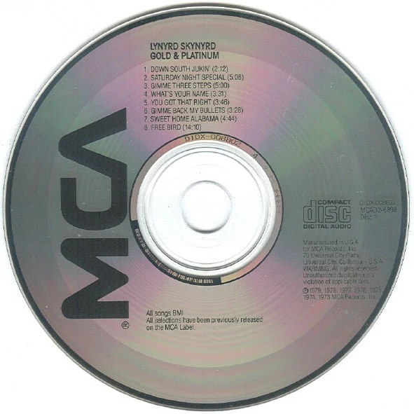 Lynyrd Skynyrd Band* - Gold & Platinum (2xCD, Comp, RE) (Very Good (VG)) - Image 5