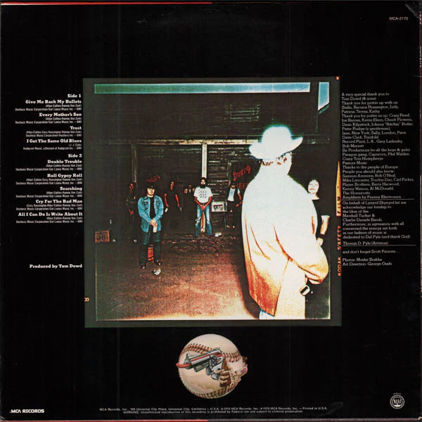 Lynyrd Skynyrd - Gimme Back My Bullets (LP, Album, Pin) (Good Plus (G+)) - Image 2