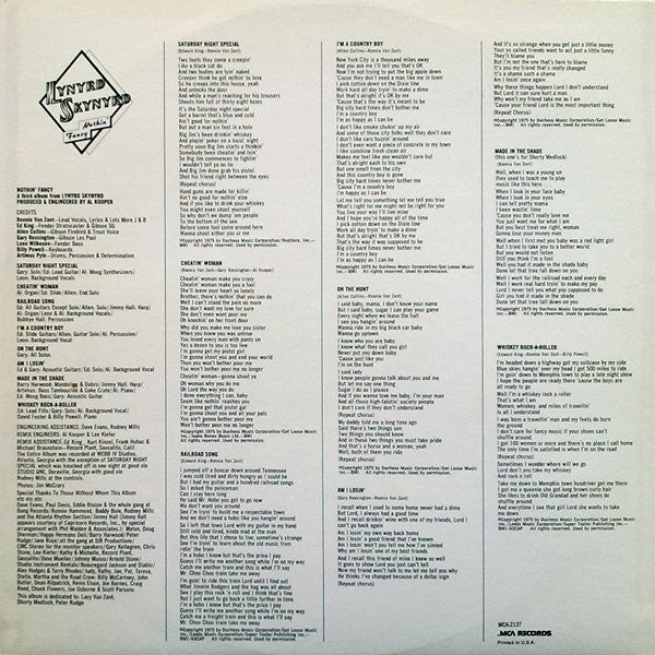 Lynyrd Skynyrd - Nuthin' Fancy (LP, Album, Glo) (Very Good Plus (VG+)) - Image 5