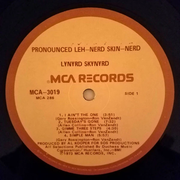 Lynyrd Skynyrd - (Pronounced 'Lĕh-'nérd 'Skin-'nérd) (LP, Album, RE, Gat) (Very Good Plus (VG+)) - Image 4