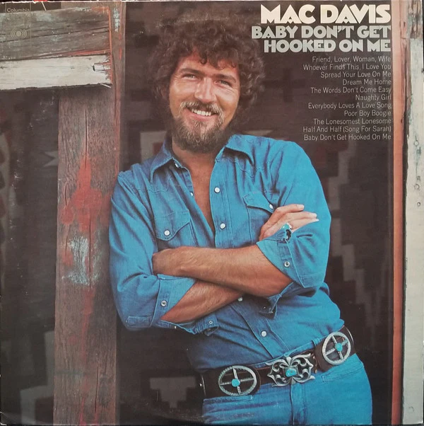 Mac Davis - Baby Don't Get Hooked On Me (LP, Album, San) (Very Good Plus (VG+))