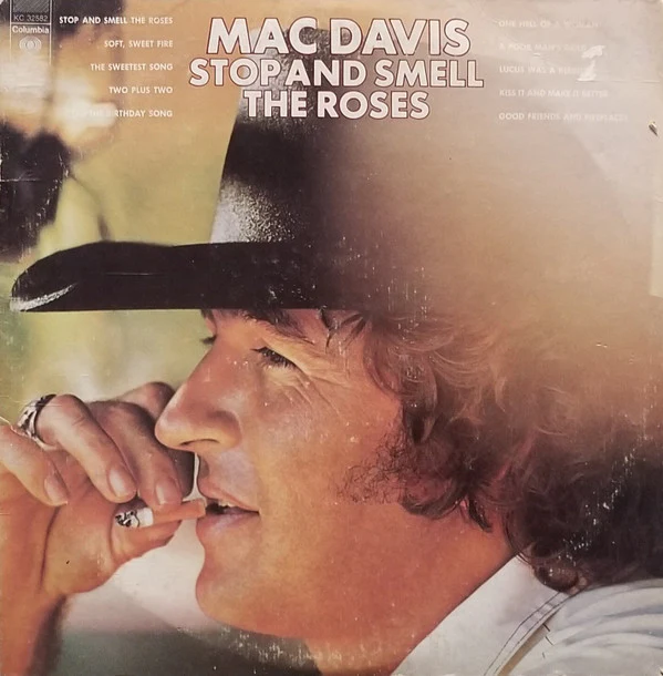 Mac Davis - Stop And Smell The Roses (LP, Album, San) (Very Good Plus (VG+))