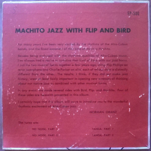 Machito - Jazz With Flip And Bird (7", EP, Mono) (Near Mint (NM or M-)) - Image 2