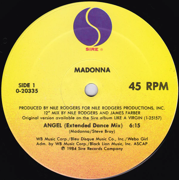 Madonna - Angel (12", Maxi) (Very Good Plus (VG+)) - Image 3