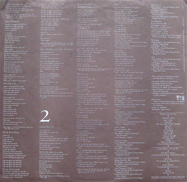 Madonna - Like A Virgin (LP, Album, All) (Very Good Plus (VG+)) - Image 4