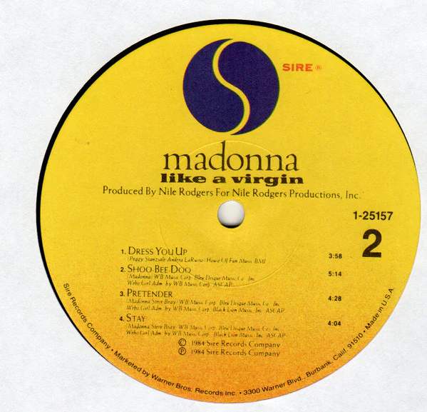 Madonna - Like A Virgin (LP, Album, Jac) (Very Good Plus (VG+)) - Image 4