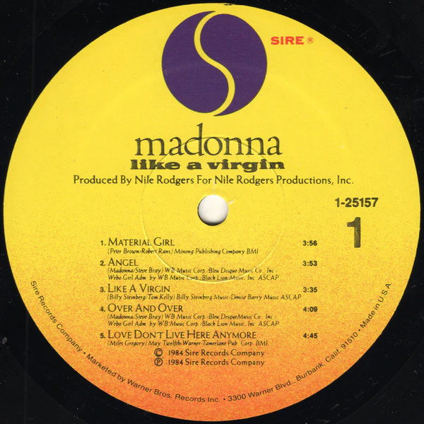 Madonna - Like A Virgin (LP, Album, Spe) (Very Good Plus (VG+)) - Image 3