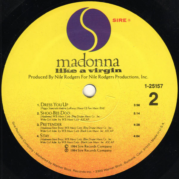 Madonna - Like A Virgin (LP, Album, Spe) (Very Good Plus (VG+)) - Image 4