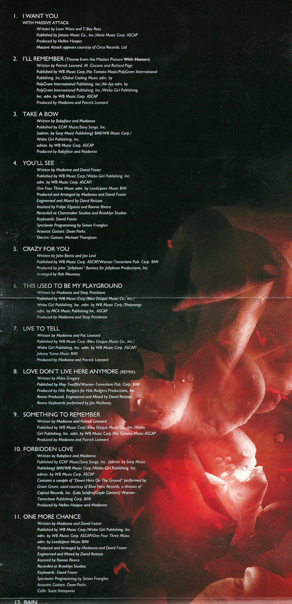 Madonna - Something To Remember (CD, Comp, SRC) (Very Good Plus (VG+)) - Image 4