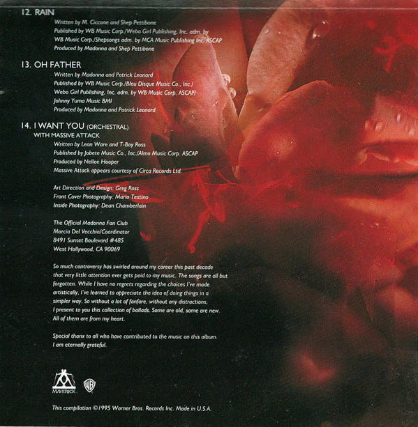Madonna - Something To Remember (CD, Comp, SRC) (Very Good Plus (VG+)) - Image 5