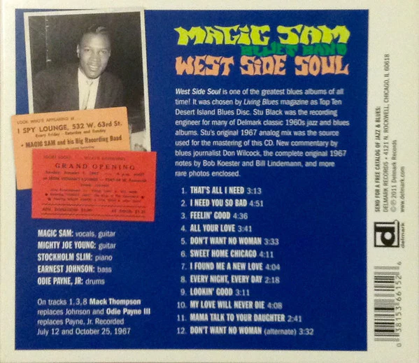 Magic Sam Blues Band - West Side Soul (CD, Album, RE) (Near Mint (NM or M-)) - Image 2