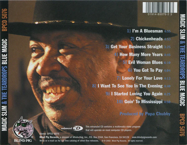 Magic Slim & The Teardrops - Blue Magic (CD, Album, Enh) (Near Mint (NM or M-)) - Image 2