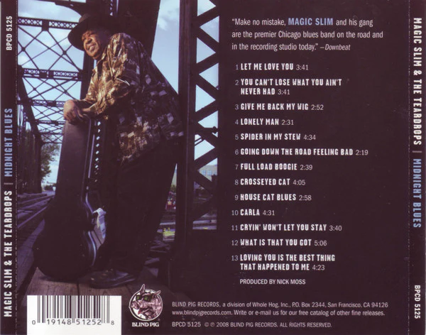 Magic Slim & The Teardrops - Midnight Blues (CD, Album) (Near Mint (NM or M-)) - Image 2