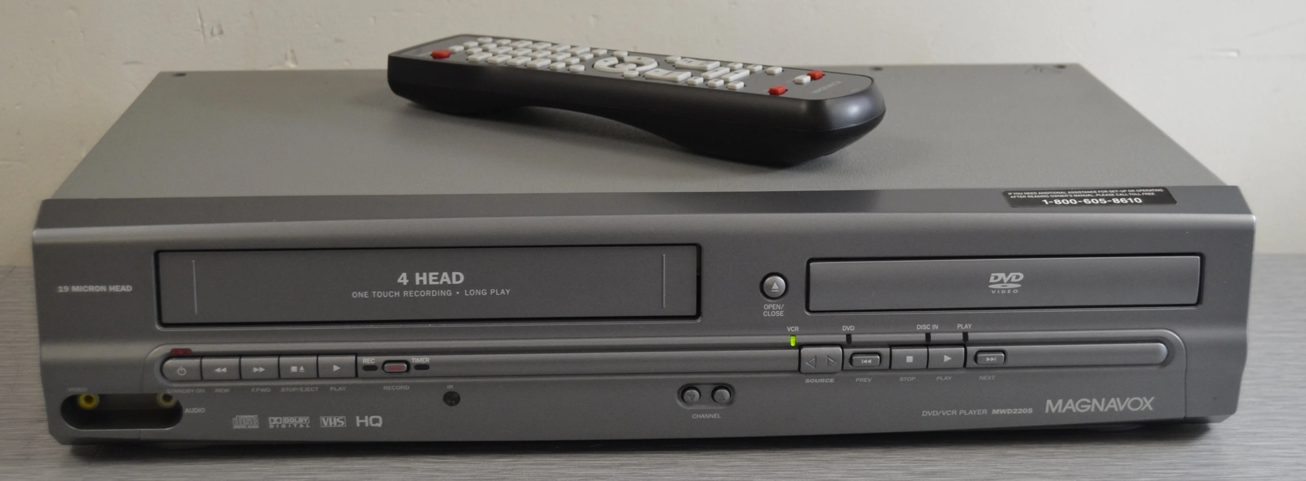 Magnavox MWD2205 DVD/VCR Player * Remote Control
