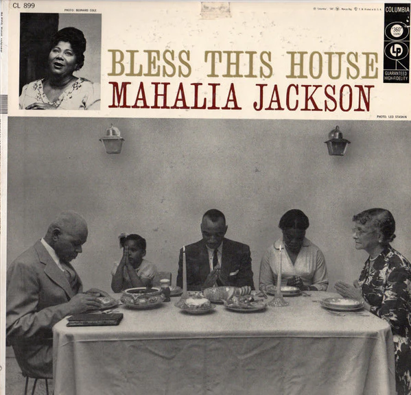 Mahalia Jackson And The Falls-Jones Ensemble - Bless This House (LP, Album, Mono) (Good Plus (G+))