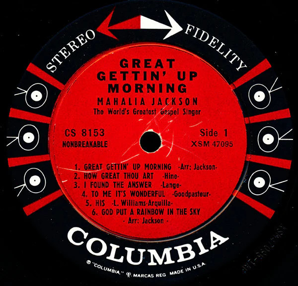 Mahalia Jackson - Great Gettin' Up Morning (LP, Album) (Very Good (VG)) - Image 3