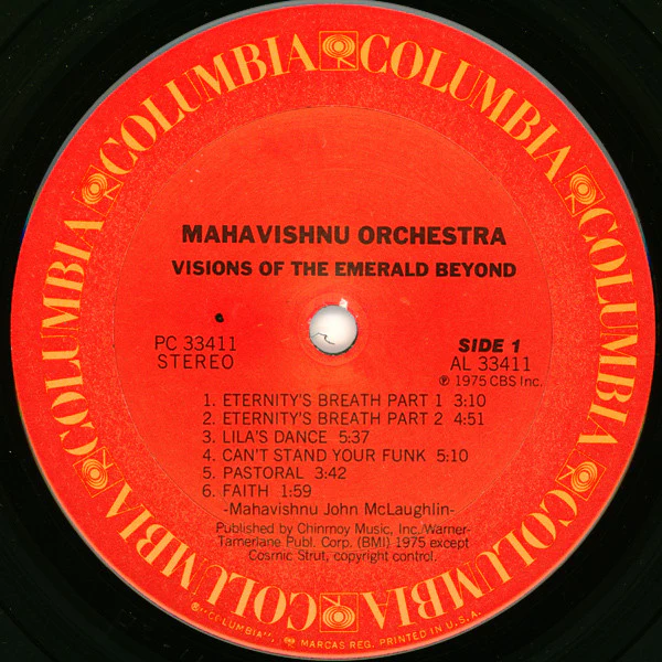 Mahavishnu Orchestra - Visions Of The Emerald Beyond (LP, Album, Pit) (Very Good Plus (VG+)) - Image 5
