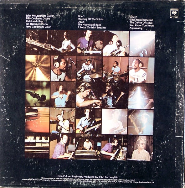 Mahavishnu Orchestra With John McLaughlin - The Inner Mounting Flame (LP, Album, Ter) (Good Plus (G+)) - Image 2