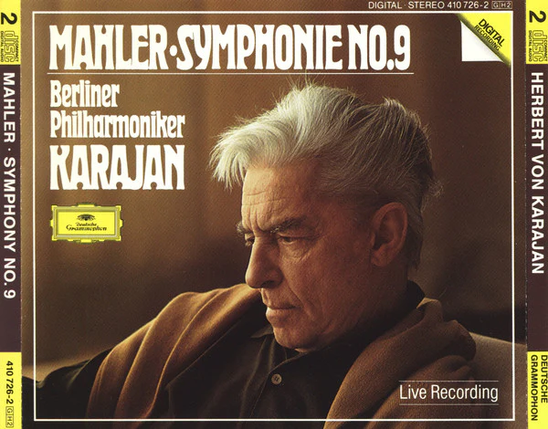 Mahler* – Berliner Philharmoniker, Karajan* - Symphonie No. 9 (2xCD, Album) (Very Good Plus (VG+))