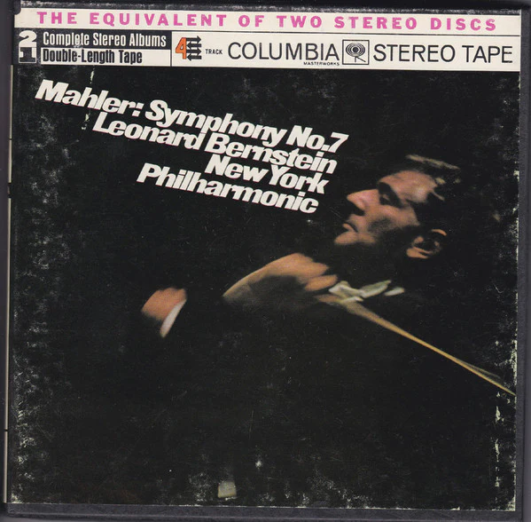 Mahler*, Leonard Bernstein, New York Philharmonic - Symphony No. 7 (Reel, 4tr Stereo, 7" Reel) (Very Good (VG))