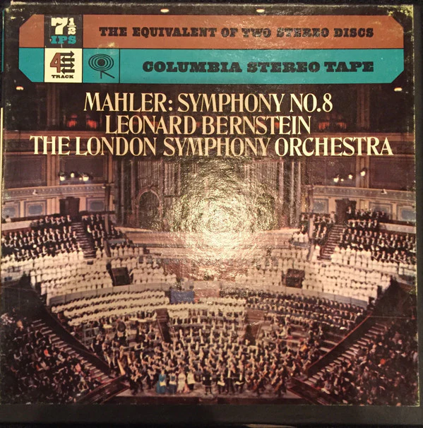 Mahler* - Leonard Bernstein, The London Symphony Orchestra* - Symphony No. 8 (Reel, 4tr Stereo, 7" Reel, Album) (Very Good Plus (VG+))