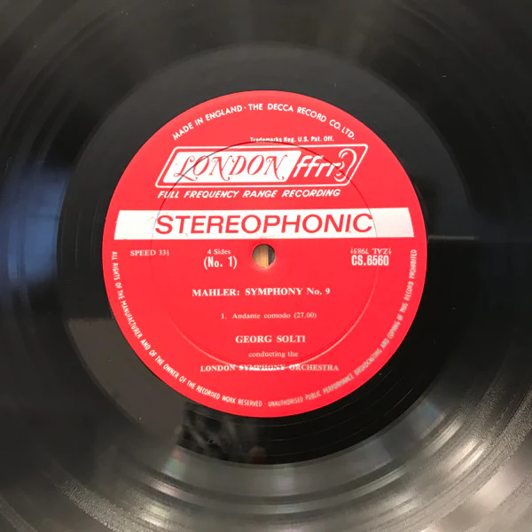Gustav Mahler - London Symphony Orchestra, Georg Solti - Symphony No. 9 (2xLP, Album + Box) (Near Mint (NM or M-)) - Image 3