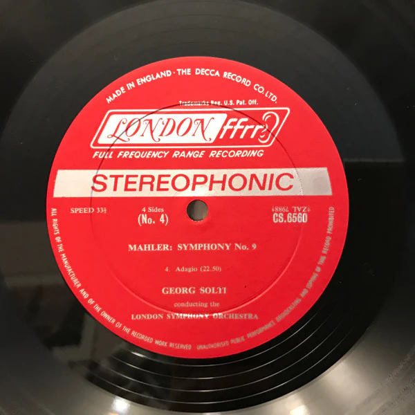 Gustav Mahler - London Symphony Orchestra, Georg Solti - Symphony No. 9 (2xLP, Album + Box) (Near Mint (NM or M-)) - Image 4