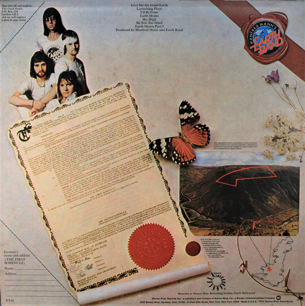 Manfred Mann's Earth Band - The Good Earth (LP, Album, Pit) (Very Good Plus (VG+)) - Image 2