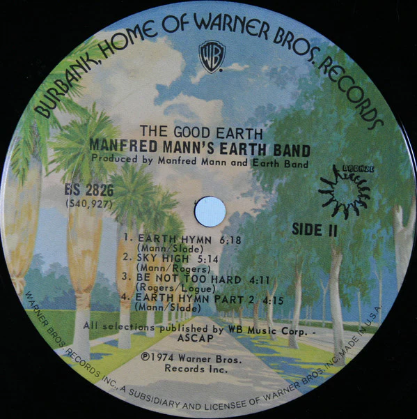 Manfred Mann's Earth Band - The Good Earth (LP, Album, Pit) (Very Good Plus (VG+)) - Image 4