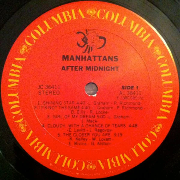 Manhattans - After Midnight (LP, Album, Pit) (Near Mint (NM or M-)) - Image 3