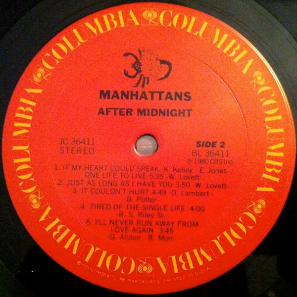 Manhattans - After Midnight (LP, Album, Pit) (Near Mint (NM or M-)) - Image 4