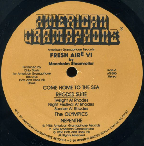 Mannheim Steamroller - Fresh Aire VI (LP, Album, Gat) (Very Good Plus (VG+)) - Image 3