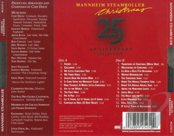 Mannheim Steamroller - Mannheim Steamroller Christmas By Chip Davis - 25th Anniversary Collection (2xCD, Comp) (Near Mint (NM or M-)) - Image 2