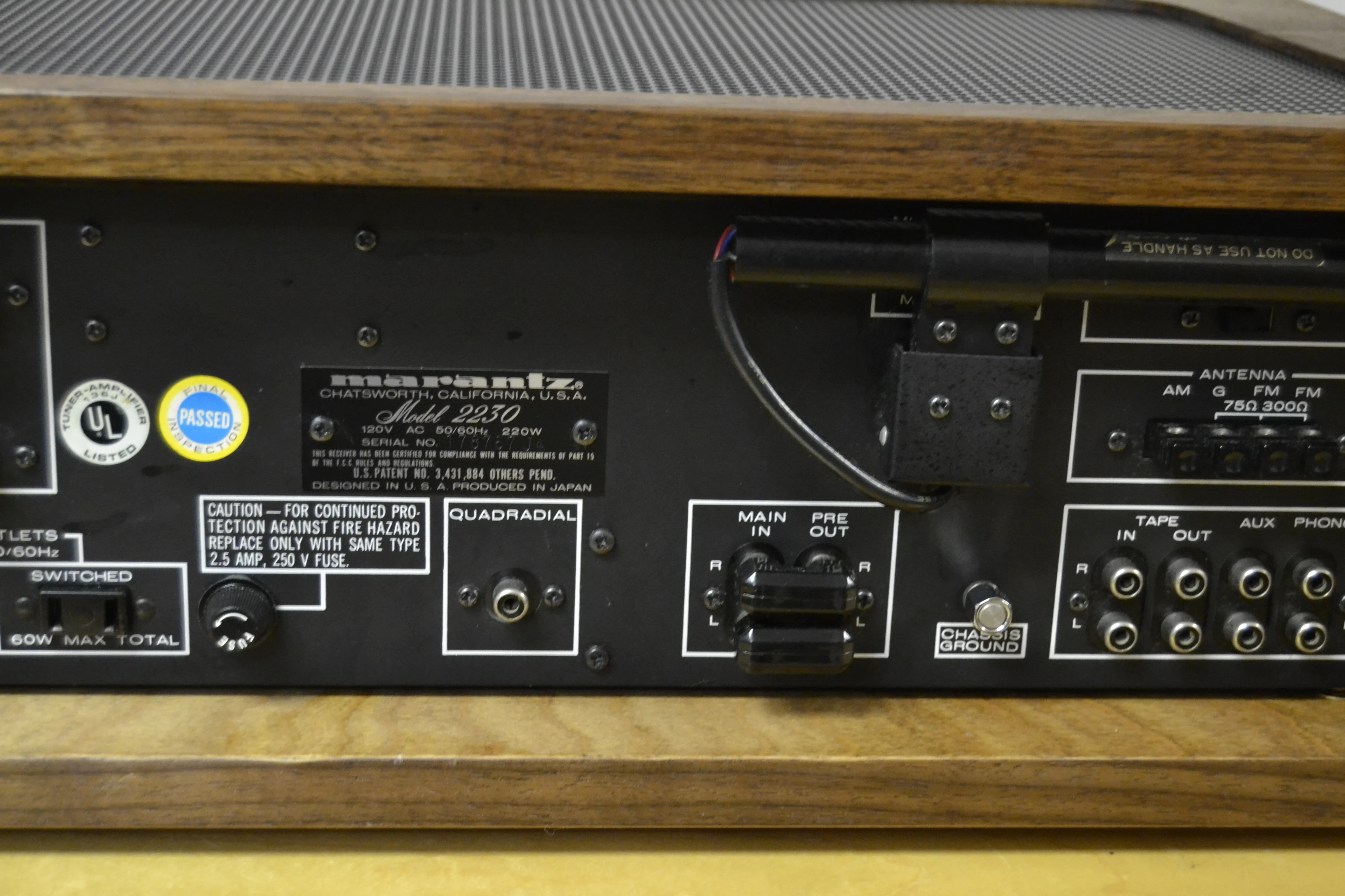 Marantz 2230 Stereo Receiver * Fully Refurbished * LEDs * NEW Hardwood Case * 30W RMS * 1973 - Image 11