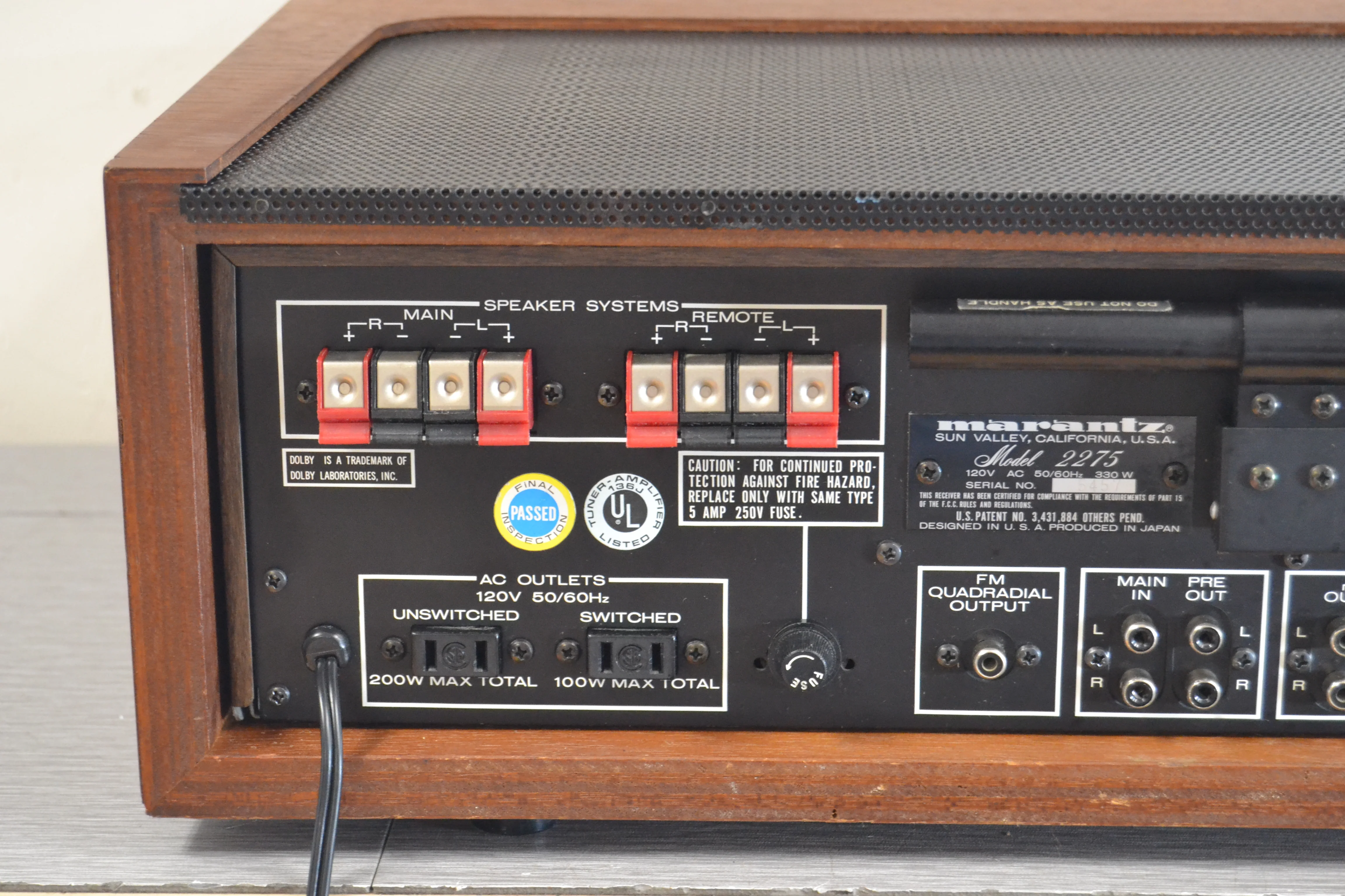 Marantz 2275 Stereo Receiver * Original Wood Case * 75W RMS * 1976 - Image 14