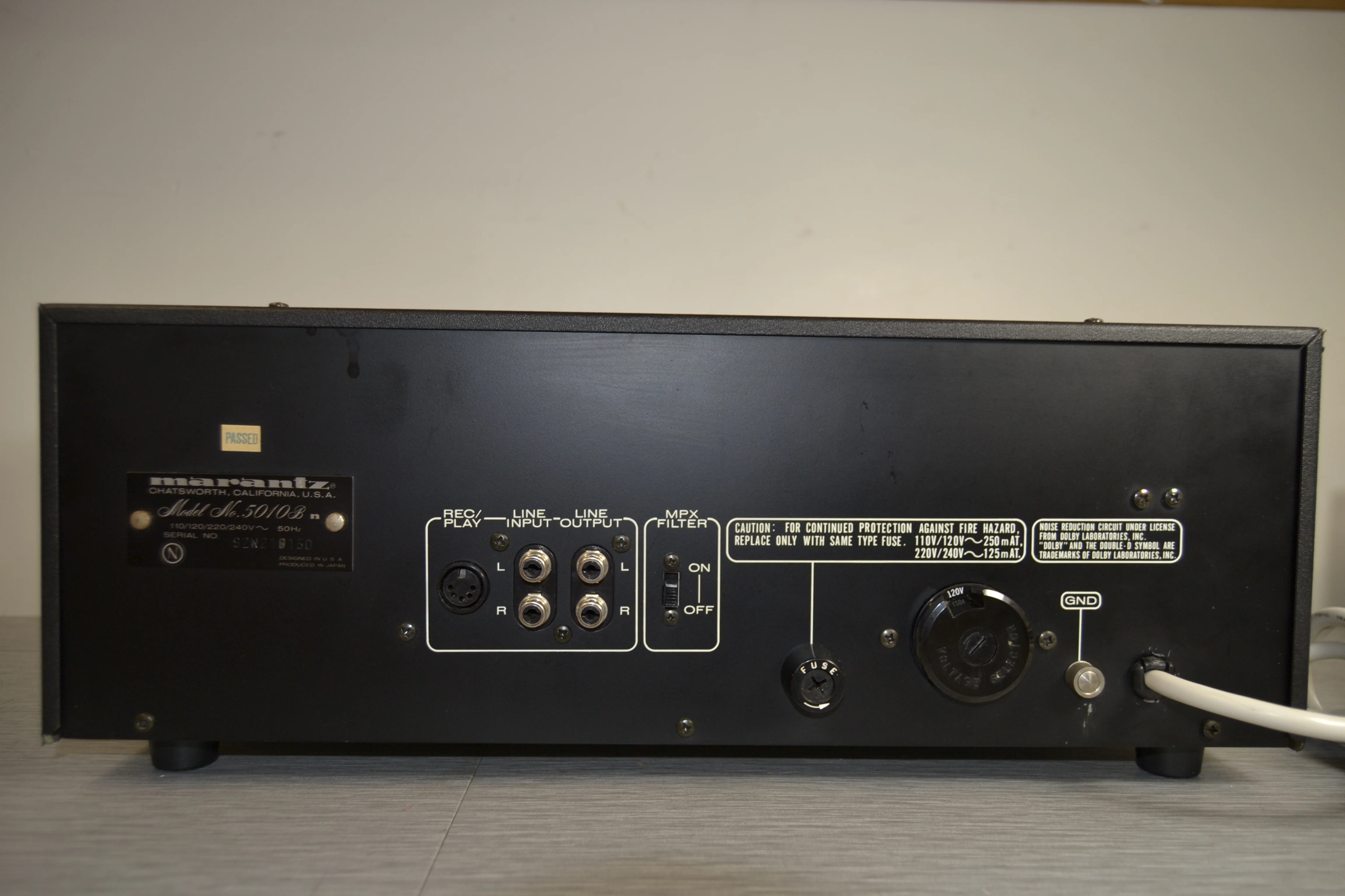 Marantz 5010B SIngle Cassette Deck * New Belts * Audio Rack Version - Image 8