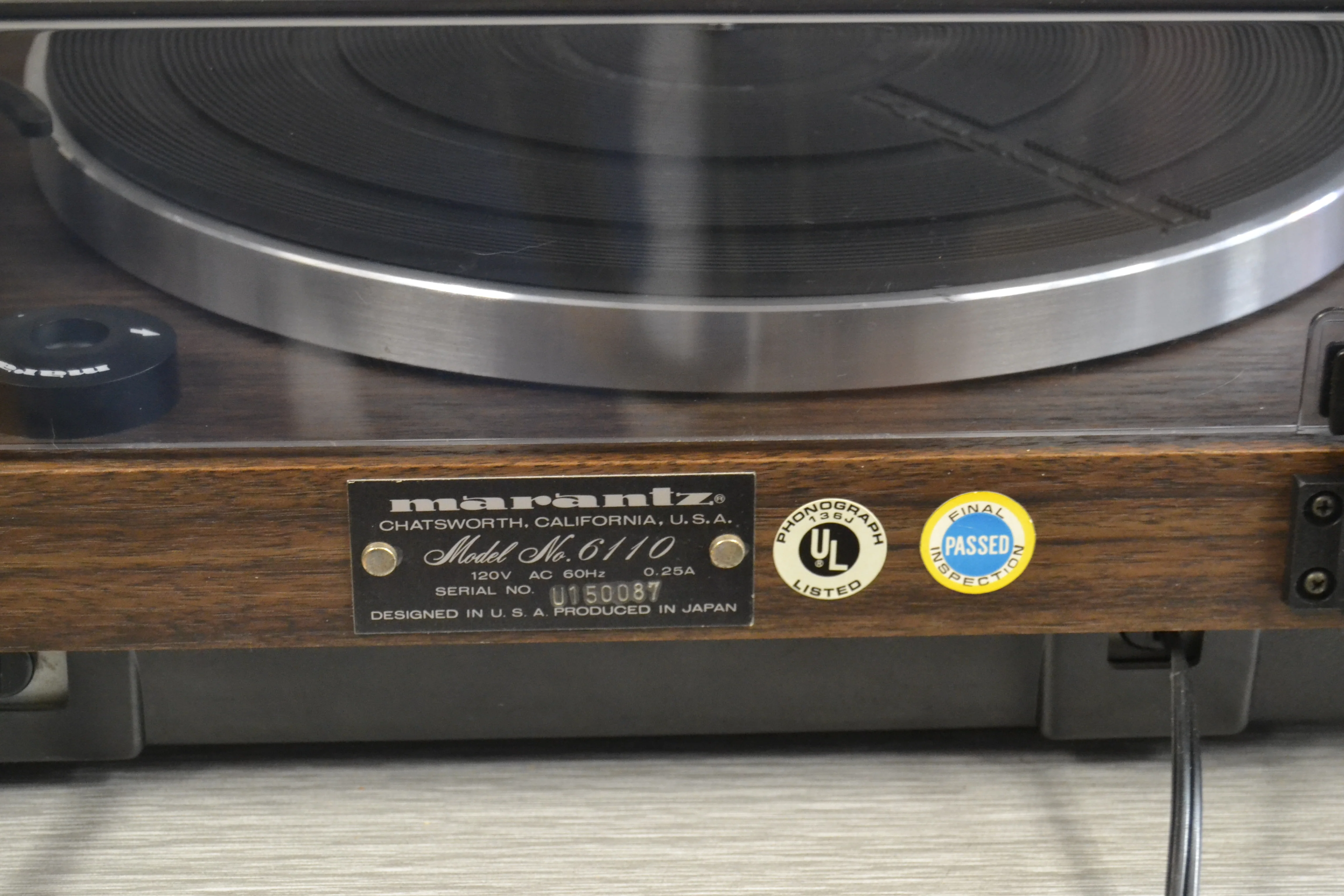 Marantz 6110 Stereo Turntable * Box - Image 16